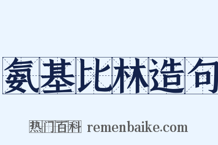 氨基比林造句是什么意思的图片